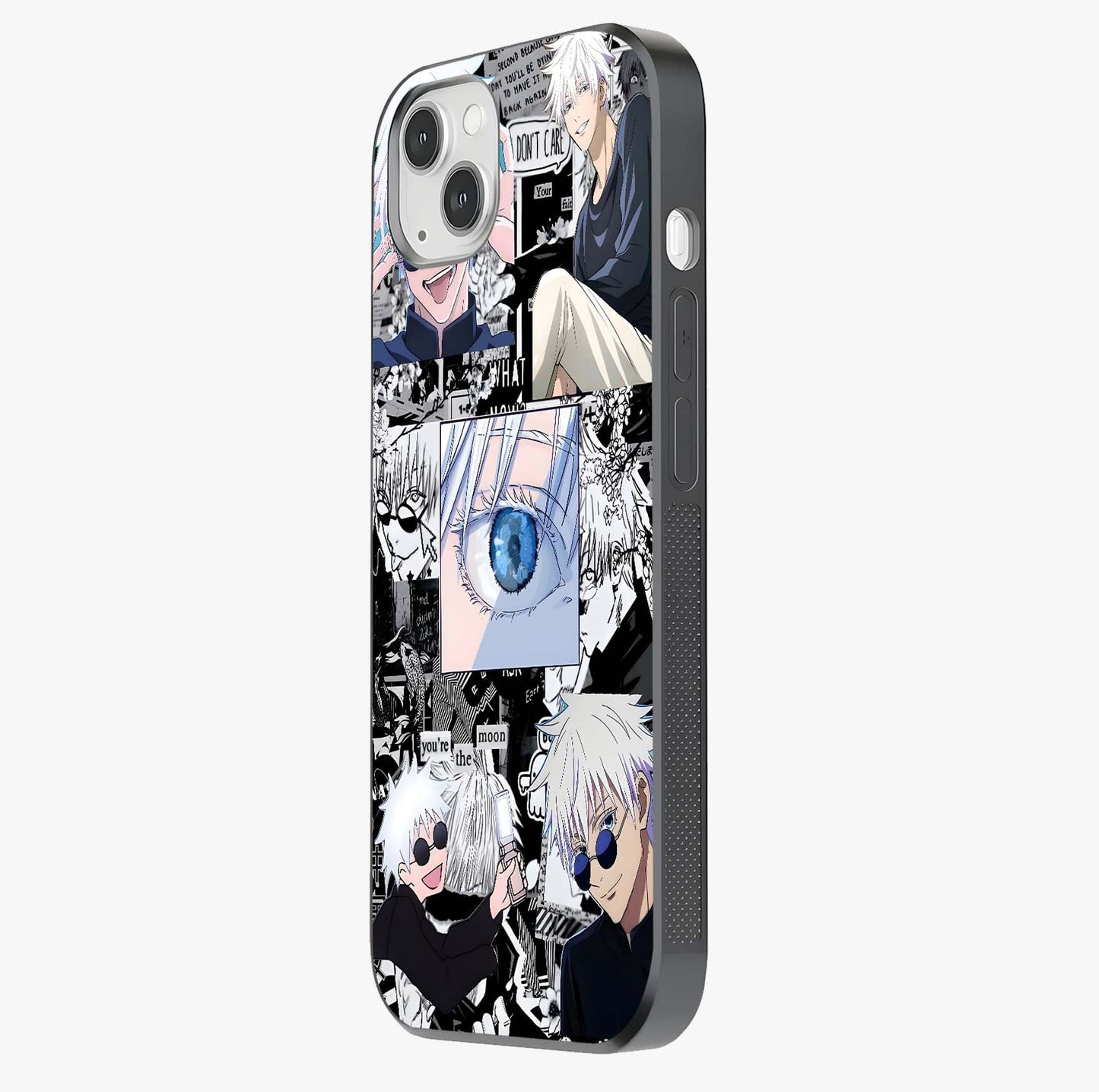 Infinity Sorcerer Chaos Glass Case photographed in natural light showing reflective finish and design depth.