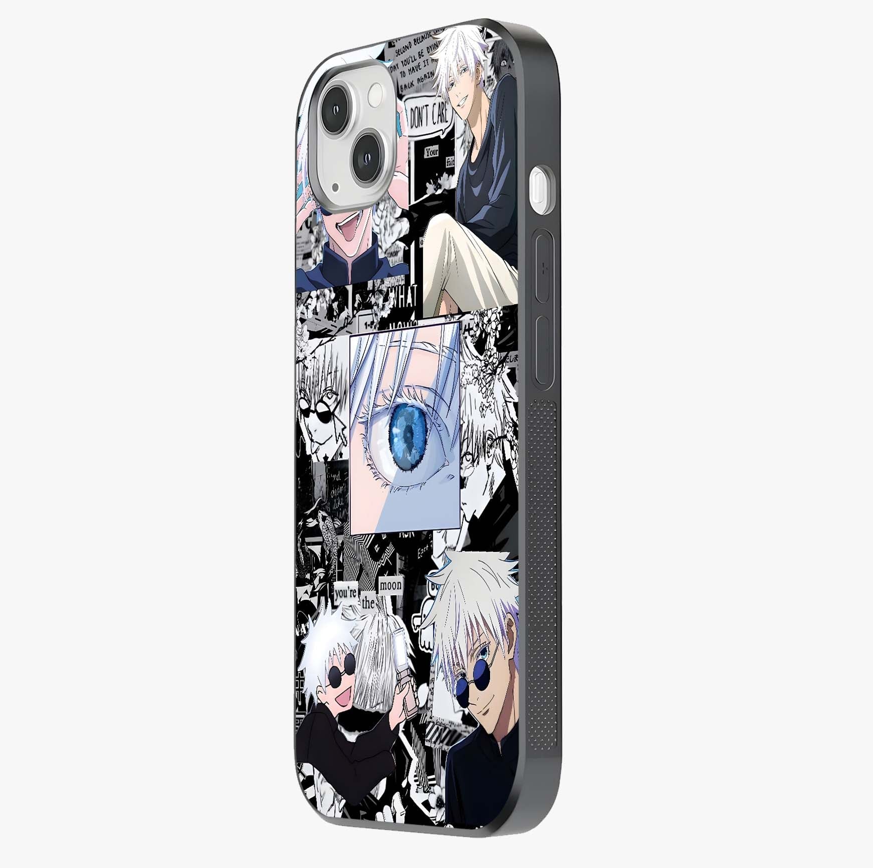 Infinity Sorcerer Chaos Glass Case photographed in natural light showing reflective finish and design depth.