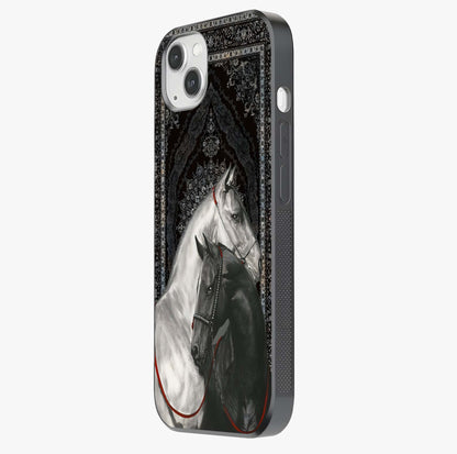 Majestic Ride Legacy Glass Case photographed in natural light showing reflective finish and design depth.