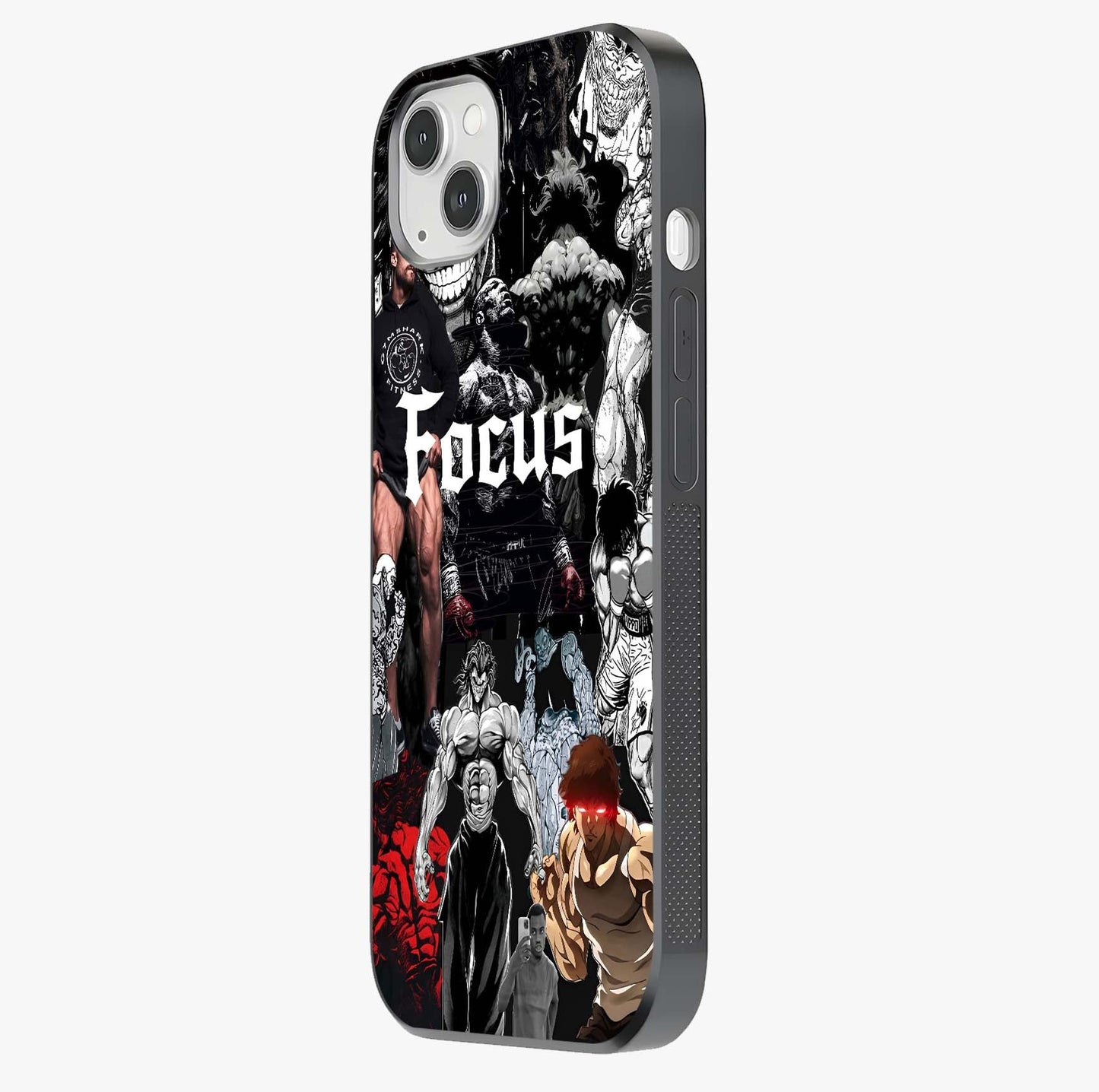 Relentless Power Focus Glass Case photographed in natural light showing reflective finish and design depth.