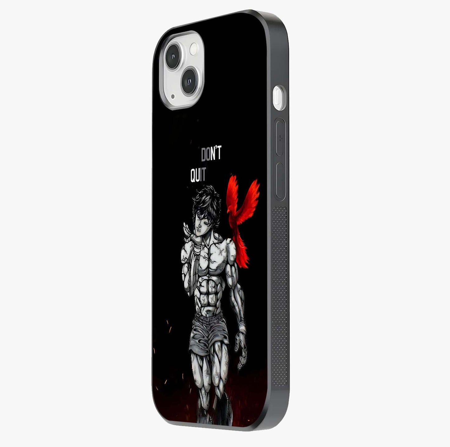 Rise Beyond Limits Glass Case photographed in natural light showing reflective finish and design depth.
