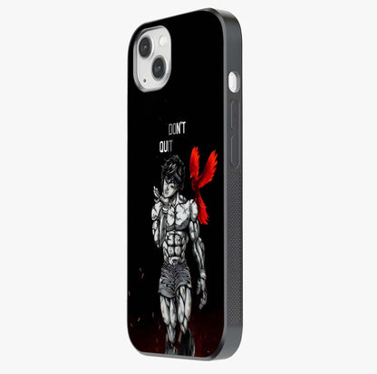 Rise Beyond Limits Glass Case photographed in natural light showing reflective finish and design depth.