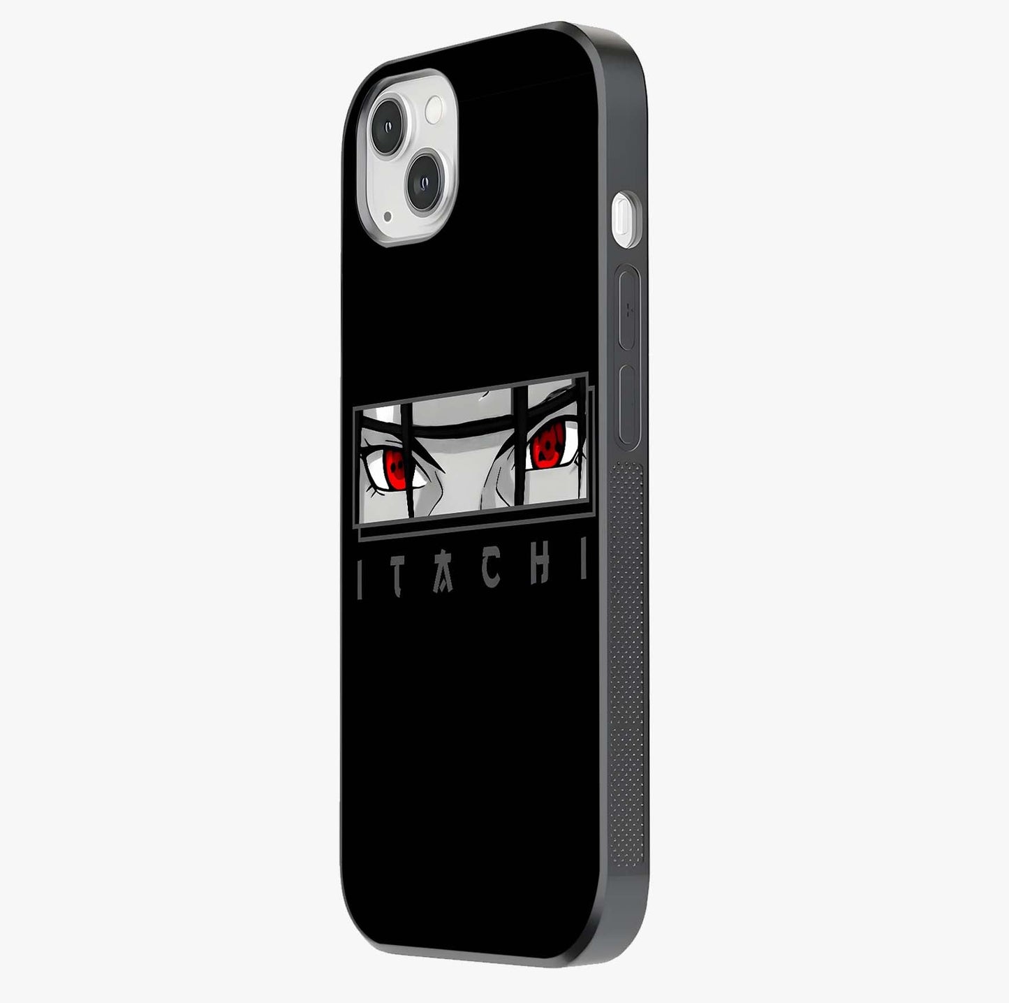 Scarlet Gaze Dominance Glass Case photographed in natural light showing reflective finish and design depth.