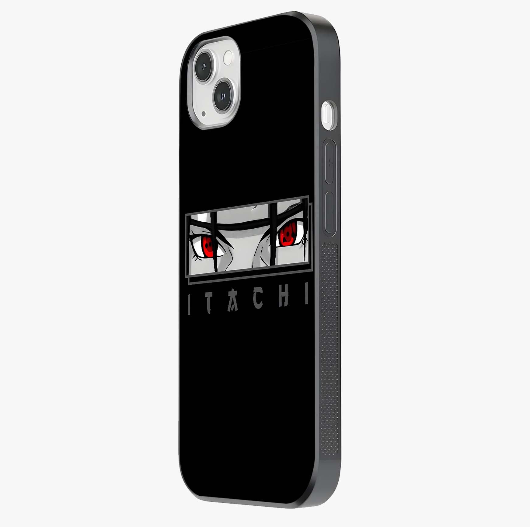 Scarlet Gaze Dominance Glass Case photographed in natural light showing reflective finish and design depth.