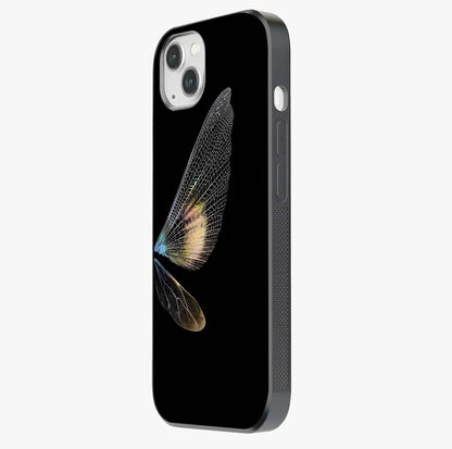 Whispers Of Wings Glass Case photographed in natural light showing reflective finish and design depth.