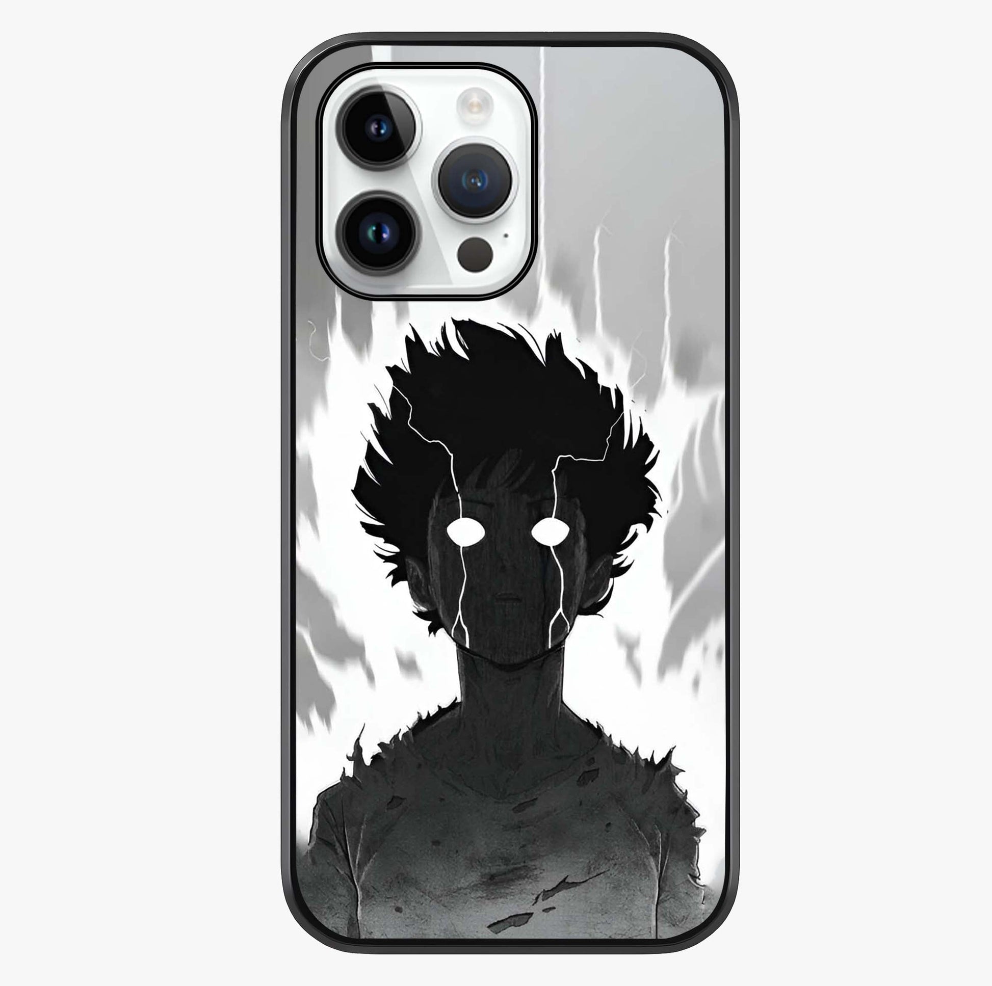 Awakened Inner Rage Glass Case showing full back design in clean flat view with glossy glass finish.