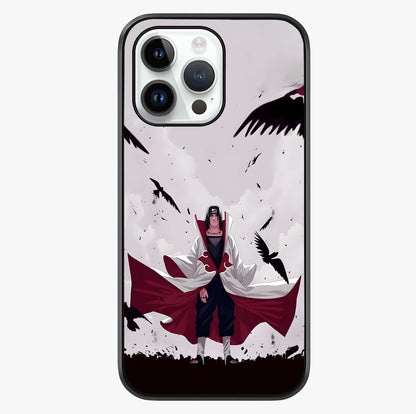 Crimson Crow Ascension Glass Case showing full back design in clean flat view with glossy glass finish.