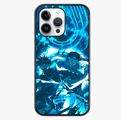 Cursed Energy Clash Glass Case showing full back design in clean flat view with glossy glass finish.
