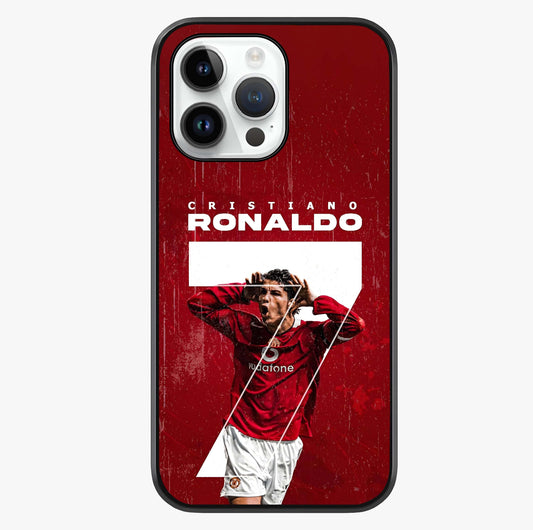 Goal Celebration Legacy Glass Case showing full back design in clean flat view with glossy glass finish.