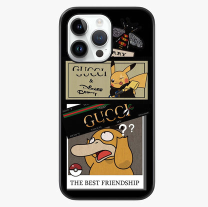 Gucci Play Mashup Glass Case showing full back design in clean flat view with glossy glass finish.