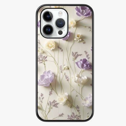 Lilac Breeze Harmony Glass Case showing full back design in clean flat view with glossy glass finish.