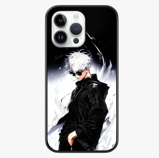 Limitless Shadow King Glass Case showing full back design in clean flat view with glossy glass finish.