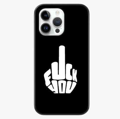 Rebel Mode On Glass Case showing full back design in clean flat view with glossy glass finish.