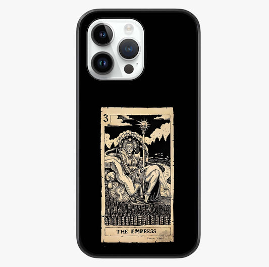 The Empress Glass Case showing full back design in clean flat view with glossy glass finish.