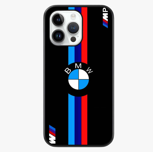 Turbo Bmw Beast Glass Case showing full back design in clean flat view with glossy glass finish.