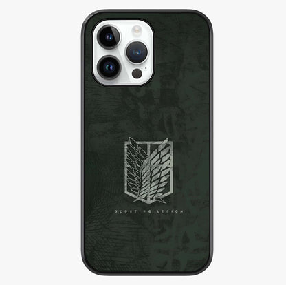 Wings Of Freedom Glass Case showing full back design in clean flat view with glossy glass finish.