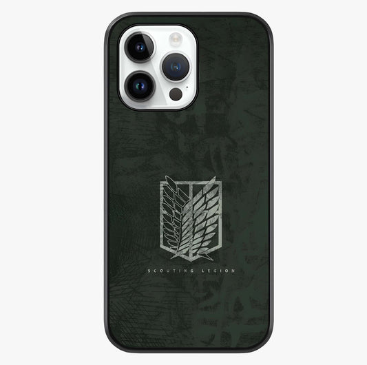 Wings Of Freedom Glass Case showing full back design in clean flat view with glossy glass finish.