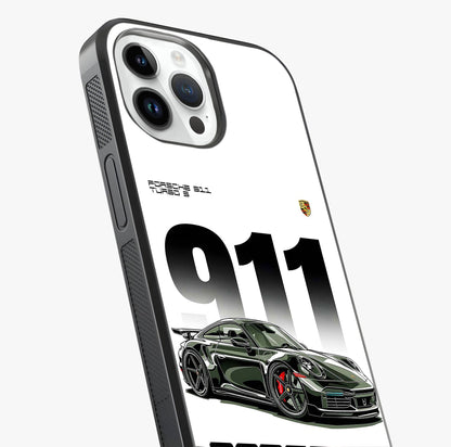 911 Turbo Dominance Glass Case captured at a warm angle highlighting gloss, texture and premium glass finish.