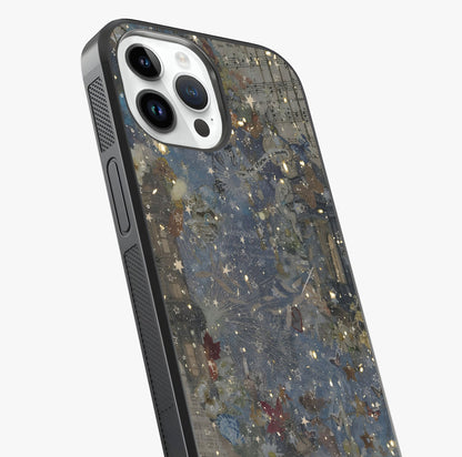 Aesthetic Astrolophia Glass Case captured at a warm angle highlighting gloss, texture and premium glass finish.