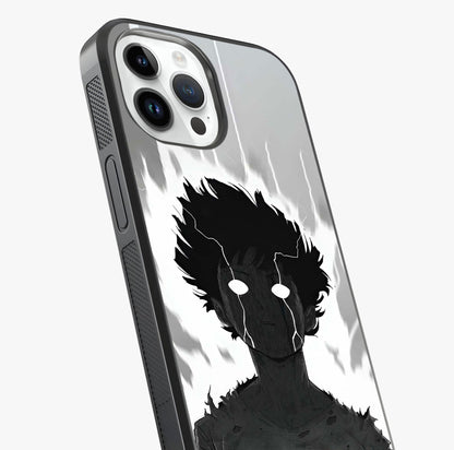 Awakened Inner Rage Glass Case captured at a warm angle highlighting gloss, texture and premium glass finish.
