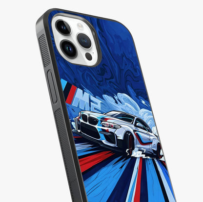 Drift Power Rush Glass Case captured at a warm angle highlighting gloss, texture and premium glass finish.