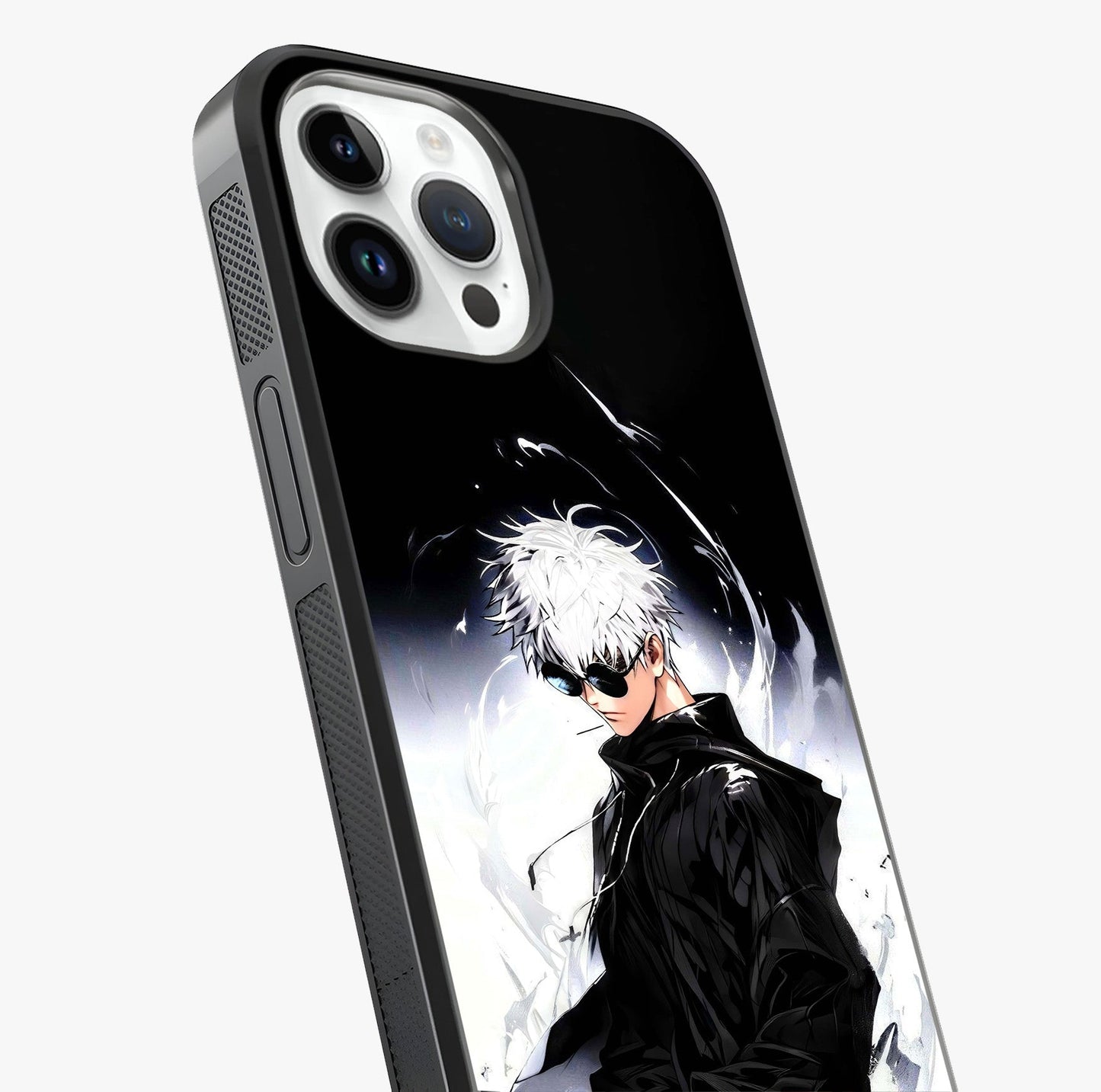 Limitless Shadow King Glass Case captured at a warm angle highlighting gloss, texture and premium glass finish.