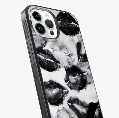 Midnight Kiss Marks Glass Case captured at a warm angle highlighting gloss, texture and premium glass finish.