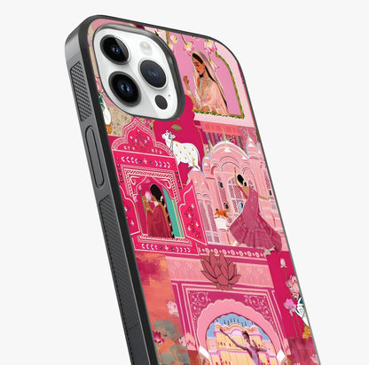 Pink Palace Muse Glass Case captured at a warm angle highlighting gloss, texture and premium glass finish.