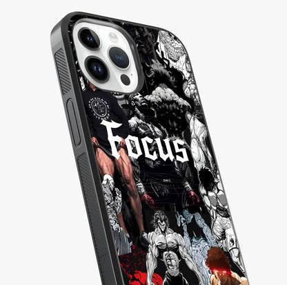 Relentless Power Focus Glass Case captured at a warm angle highlighting gloss, texture and premium glass finish.