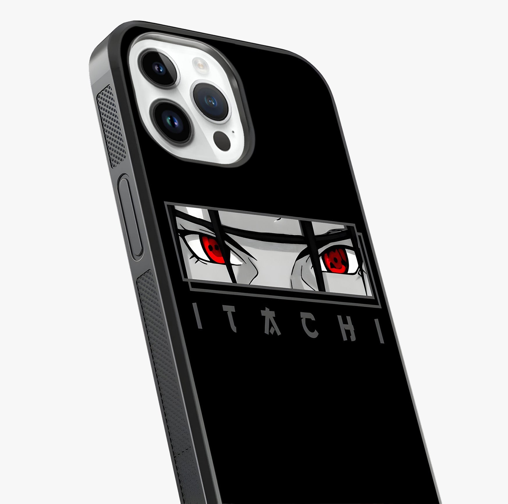 Scarlet Gaze Dominance Glass Case captured at a warm angle highlighting gloss, texture and premium glass finish.