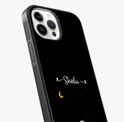 Silent Night Row Glass Case captured at a warm angle highlighting gloss, texture and premium glass finish.
