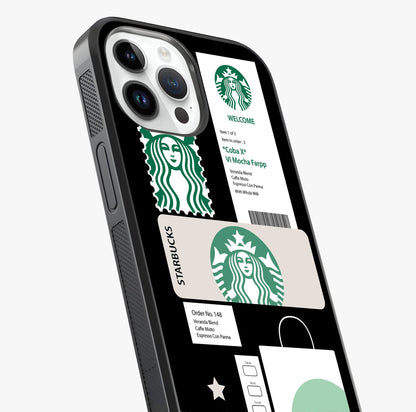 Starbucks Mocha Glass Case captured at a warm angle highlighting gloss, texture and premium glass finish.