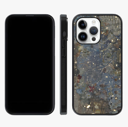 Aesthetic Astrolophia Glass Case displayed upright for full design visibility and premium finish.