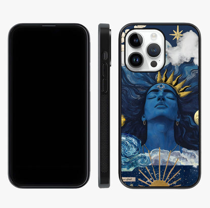 Aesthetic Lord Shiva Glass Case displayed upright for full design visibility and premium finish.