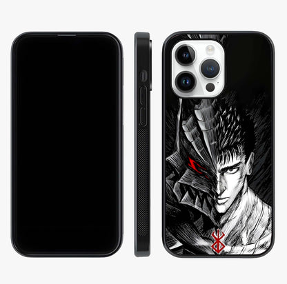 Berserker Blood Oath Glass Case displayed upright for full design visibility and premium finish.