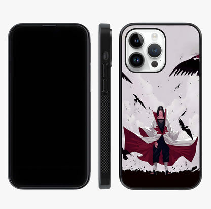 Crimson Crow Ascension Glass Case displayed upright for full design visibility and premium finish.