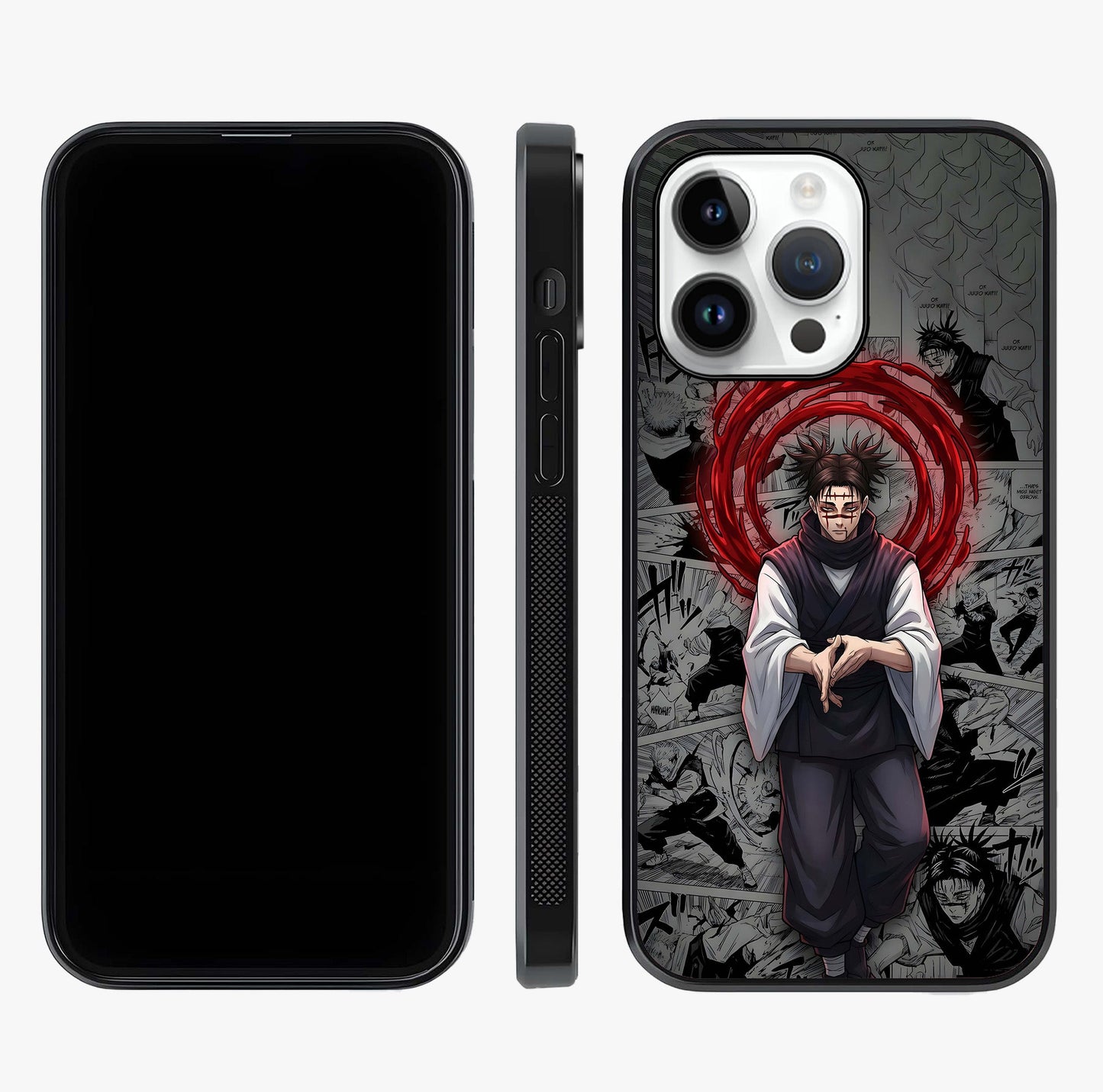 Cursed Ritual Ascension Glass Case displayed upright for full design visibility and premium finish.