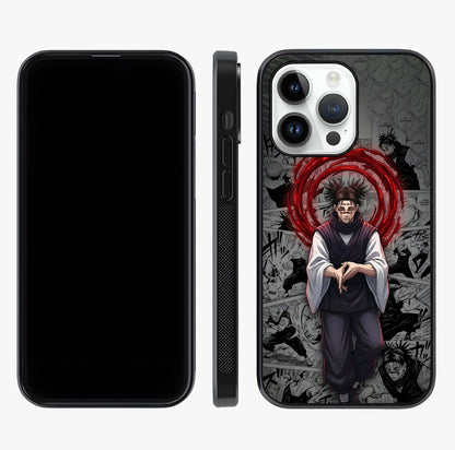 Cursed Ritual Ascension Glass Case displayed upright for full design visibility and premium finish.