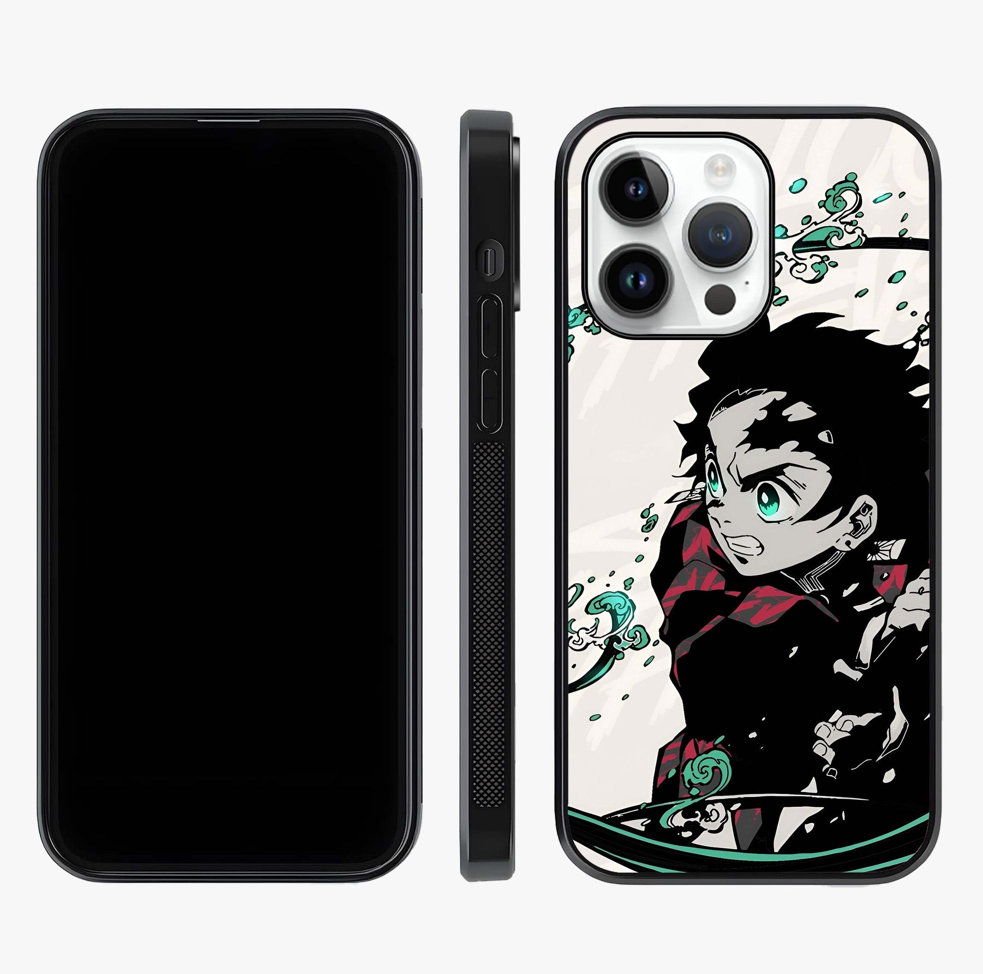 Demon Slayer Glass Case displayed upright for full design visibility and premium finish.
