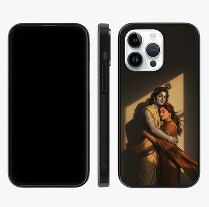 Divine Eternal Love Glass Case displayed upright for full design visibility and premium finish.