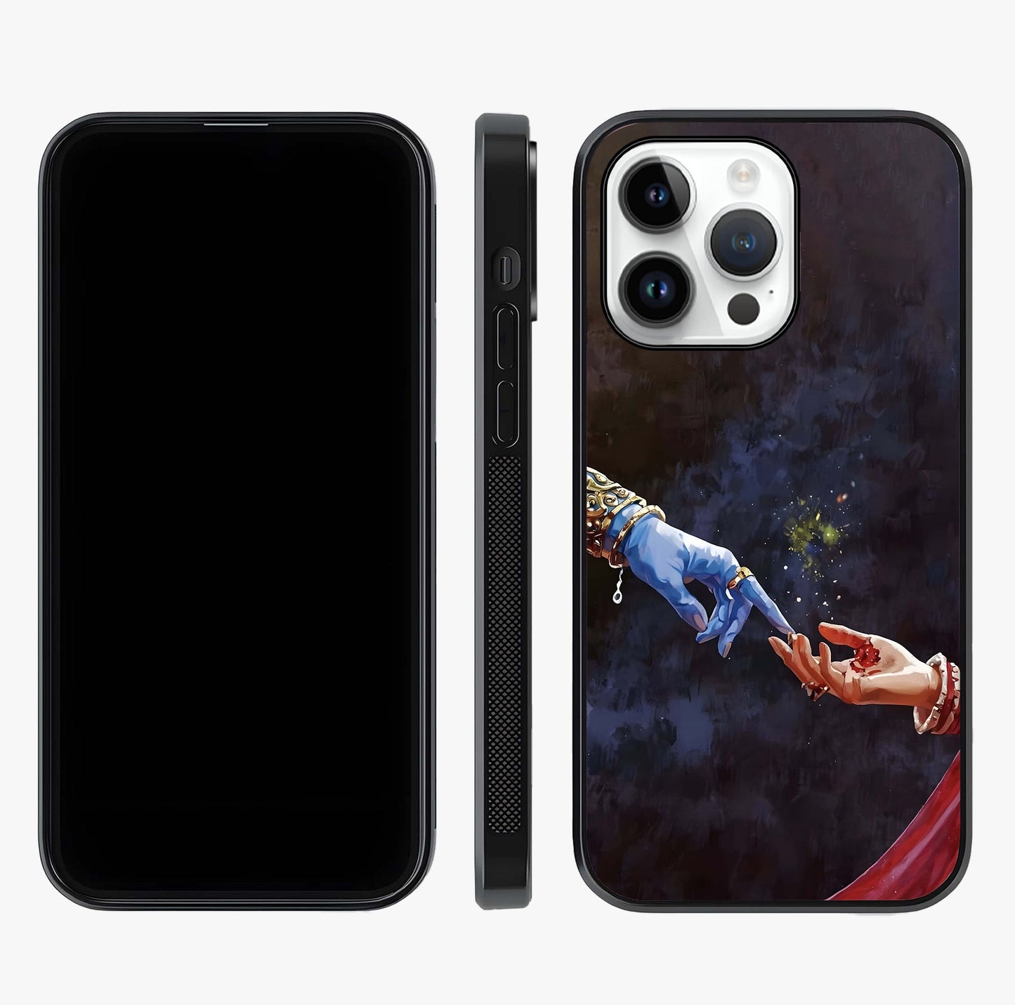 Divine Touch Eternal Glass Case displayed upright for full design visibility and premium finish.