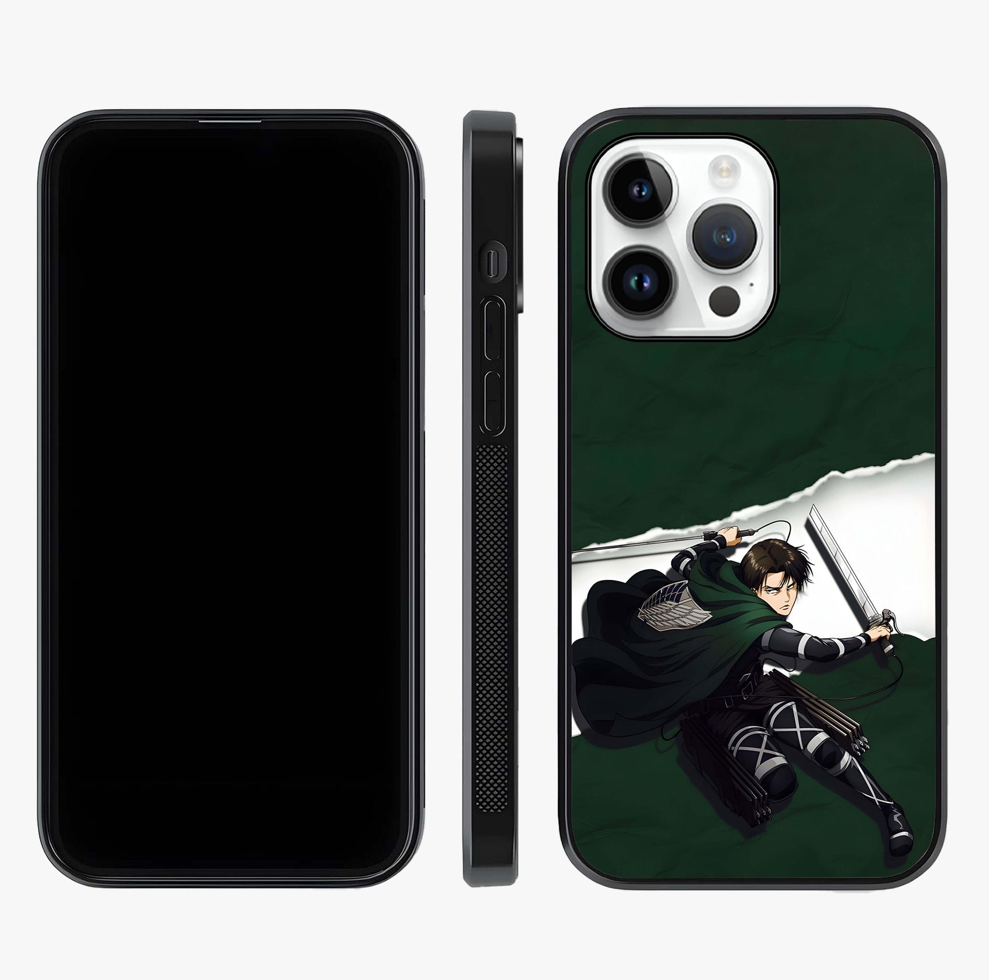 Emerald War Vanguard Glass Case displayed upright for full design visibility and premium finish.
