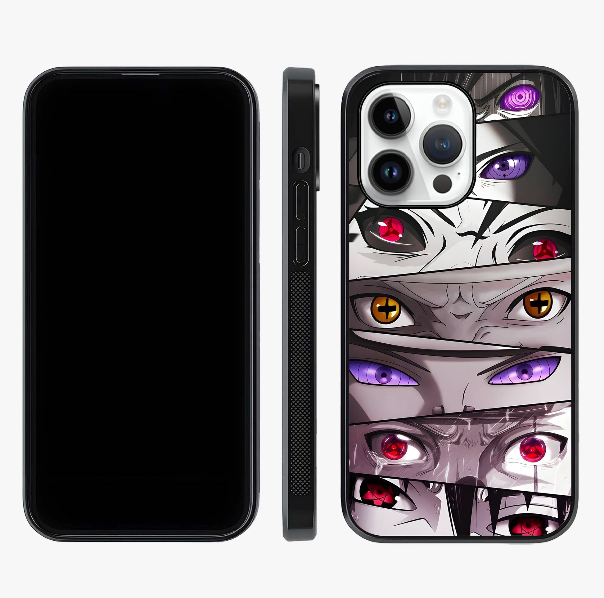 Eyes Of Destiny Glass Case displayed upright for full design visibility and premium finish.