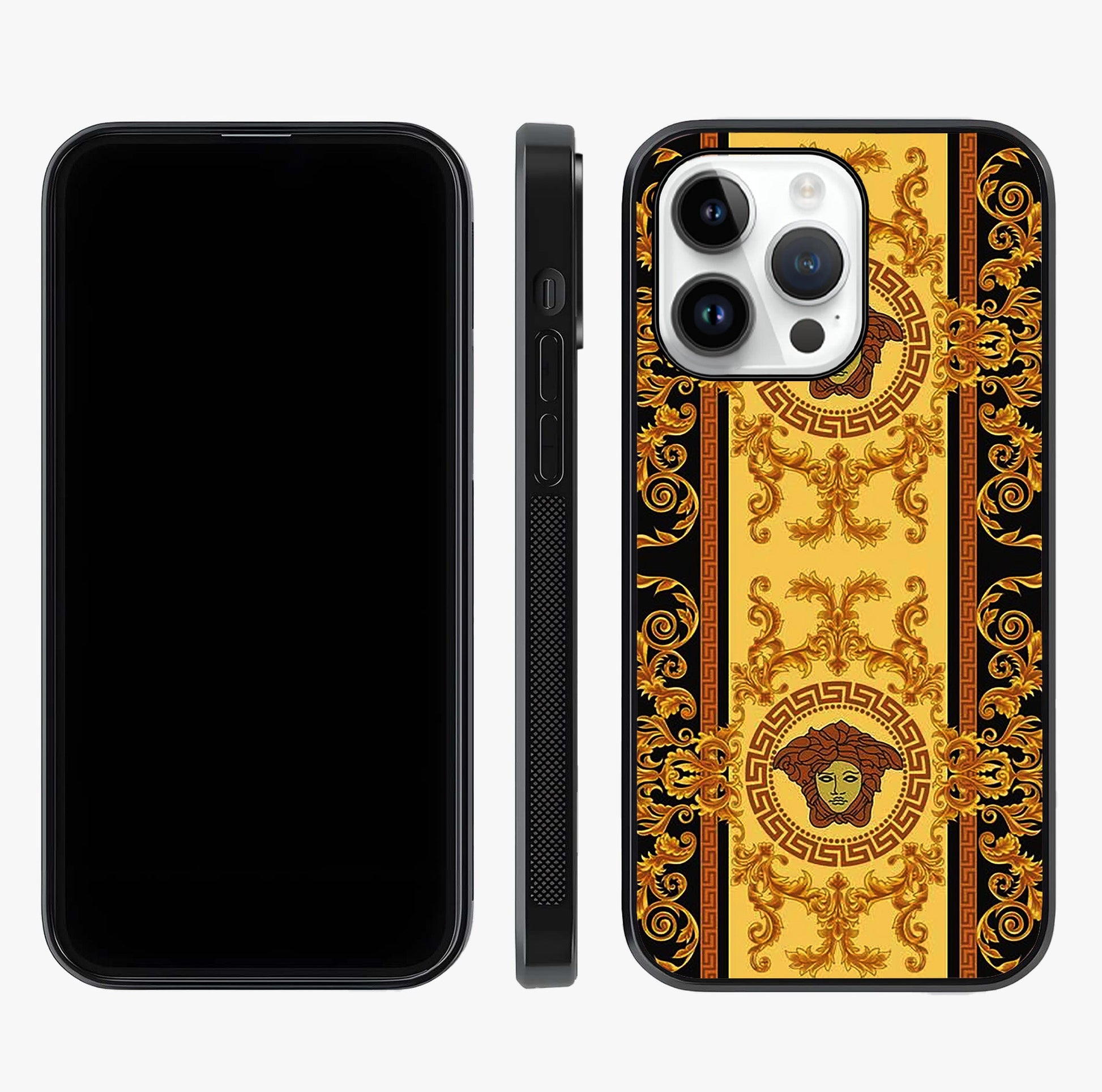 Golden Royal Heritage Glass Case displayed upright for full design visibility and premium finish.
