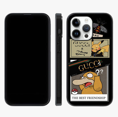 Gucci Play Mashup Glass Case displayed upright for full design visibility and premium finish.