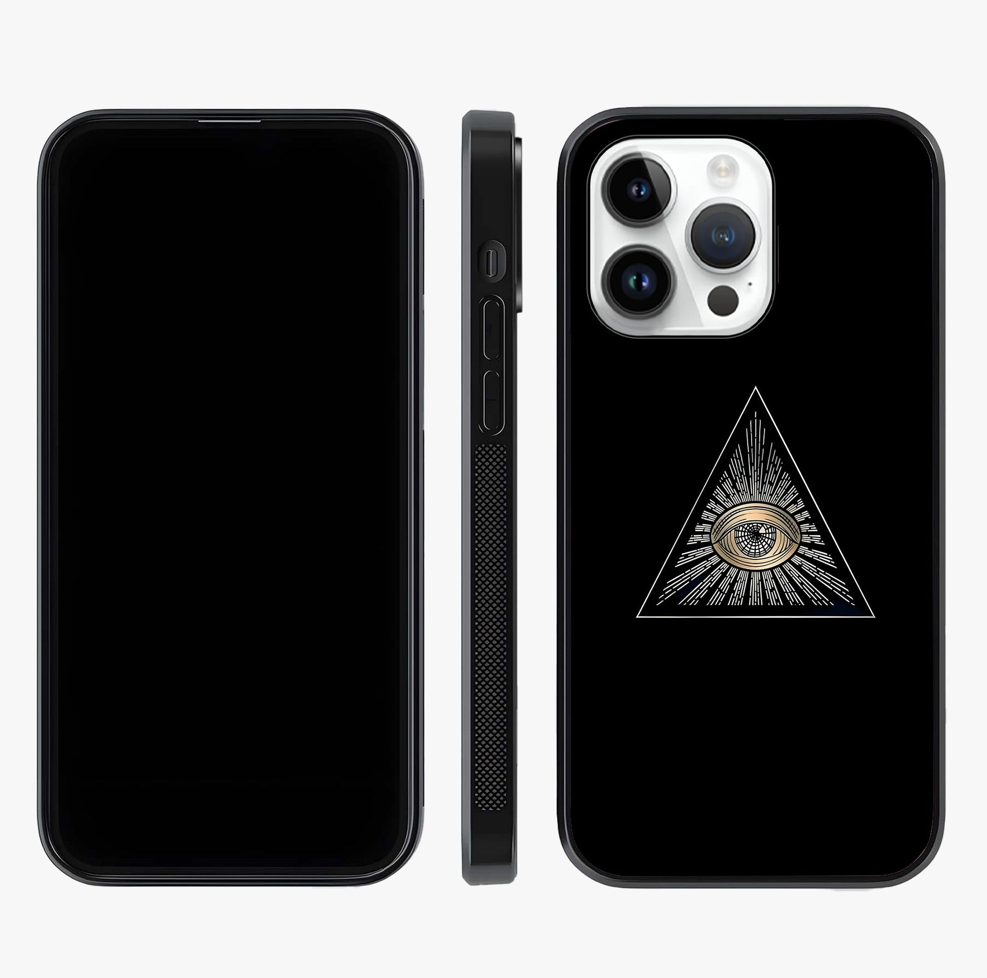 Illuminati Evil Glass Case displayed upright for full design visibility and premium finish.