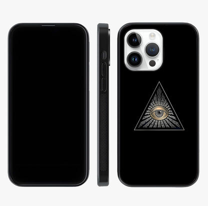 Illuminati Evil Glass Case displayed upright for full design visibility and premium finish.