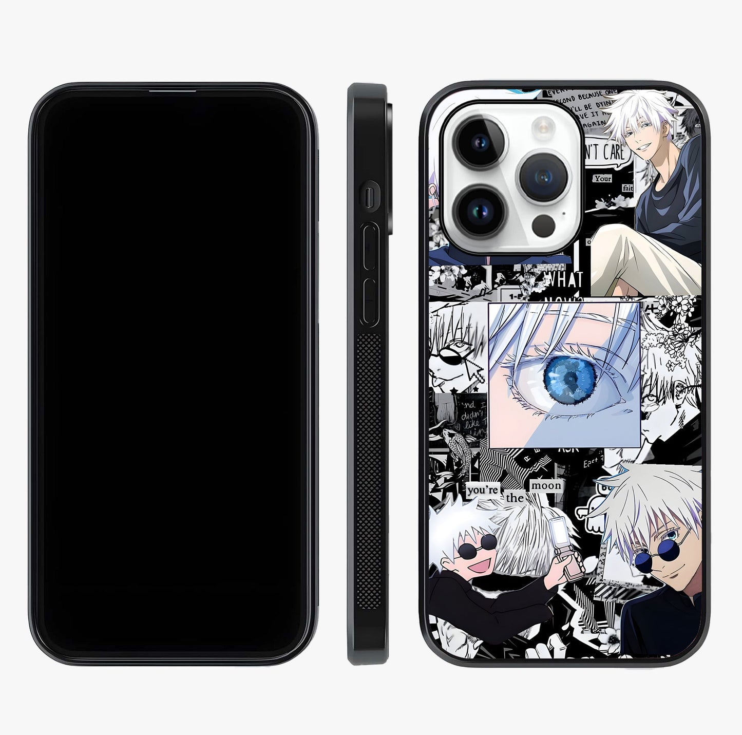 Infinity Sorcerer Chaos Glass Case displayed upright for full design visibility and premium finish.