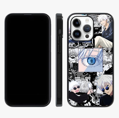 Infinity Sorcerer Chaos Glass Case displayed upright for full design visibility and premium finish.