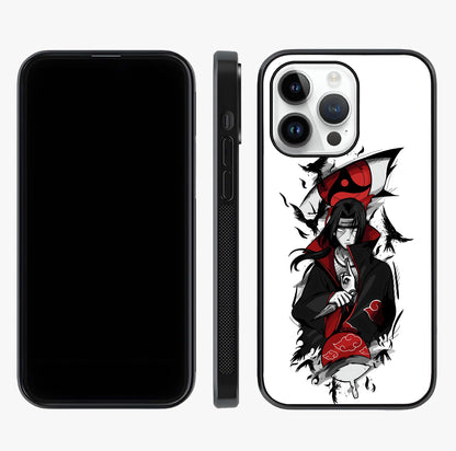 Itachi Sharingan Glass Case displayed upright for full design visibility and premium finish.